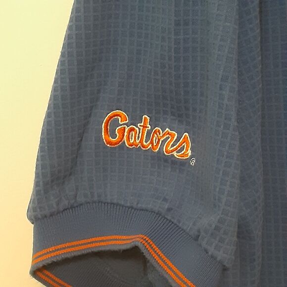 Nike Dri-Fit Florida Gators Mens M Blue Short Sleeve Polo Shirt NCAA Check - Picture 4 of 10